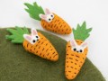 Handmade Felt Bunny in Carrot
