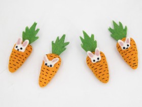 Felt Hiding Bed Bunny