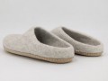 Light Grey Felt Slippers