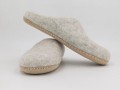 Light Grey Felt Slippers
