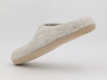 Light Grey Felt Slippers
