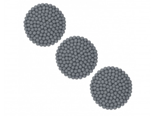 Gray Felt Ball Seat Pads