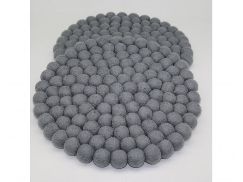 Gray Felt Ball Seat Pads