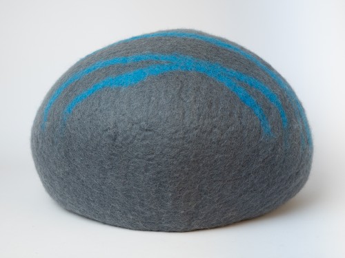 Felt Warm Pet House with Stripe Design