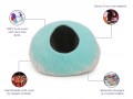 Wool Felt Sky Blue Cat Bed