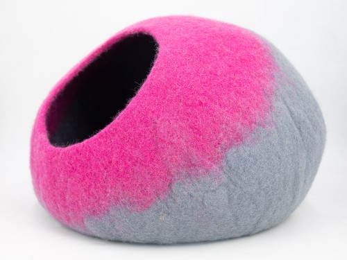 Handmade Felt Gradient Design Cat House