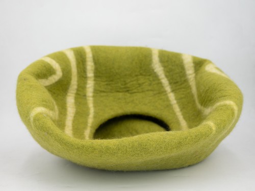 Stripe Design Wool Felt Cat House