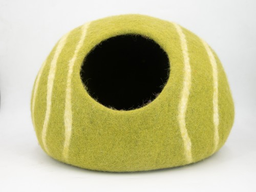 Felt Blue Stripe Design Cat House