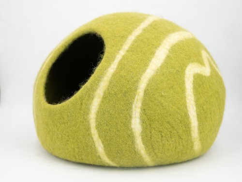 Felt Blue Stripe Design Cat House