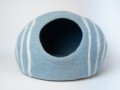 Felt Blue Stripe Design Cat House