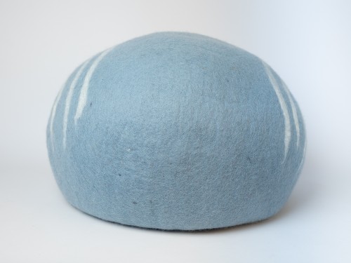 Felt Blue Stripe Design Cat House