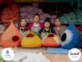 Gradient Design Felt Cat House