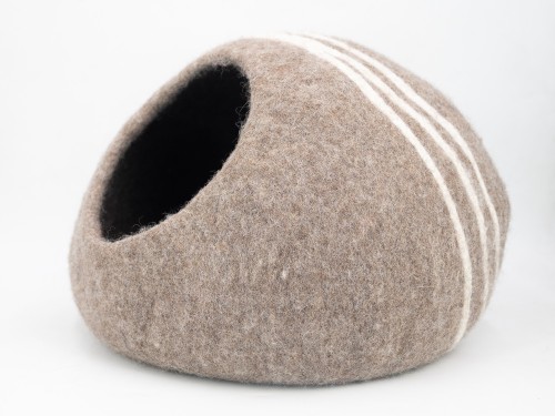 Handmade Wool Felted Cat Cave