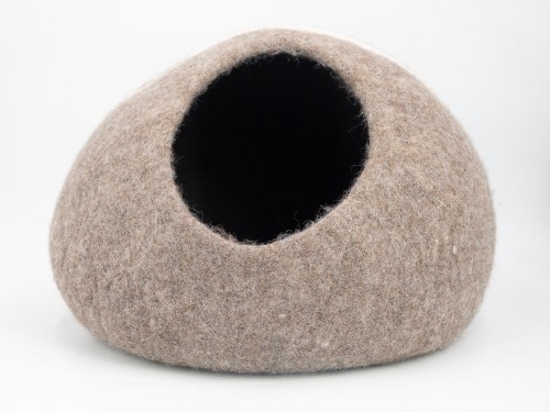 Handmade Wool Felted Cat Cave