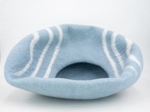 Stripe Design Wool Felt Cat House