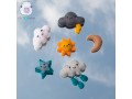 Custom Felt Weather Set (Sun, Star, Moon, Cloud)