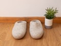 Light Grey Felt Slippers