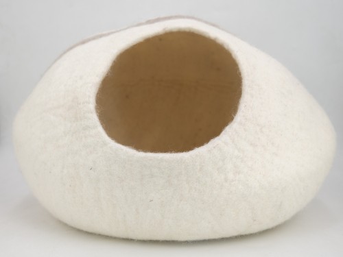 Soft Handmade Wool Felt Cat Cave House
