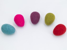 4cm - Felt Colorful Easter Eggs