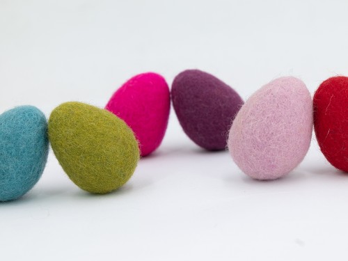 4cm Colorful Felt Easter Egg