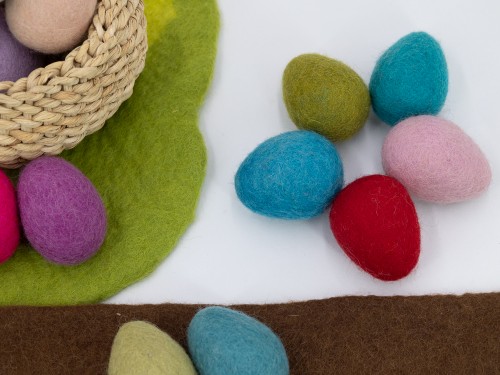 6cm Felt Easter Eggs