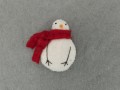 Felted Chick With Red Scarf