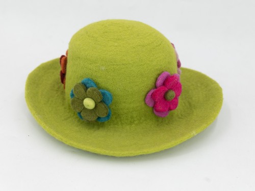 Felt Flower Hat