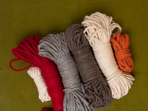5mm Multi Color Felted Yarn for Crochet Projects