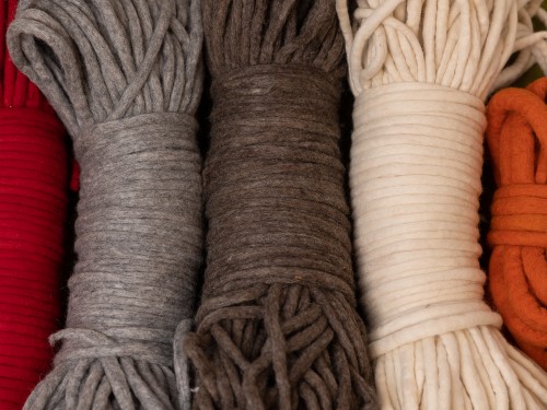 5mm Multi Color Felted Yarn for Crochet Projects