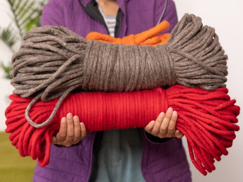 15mm Multi Color Soft Wool Chunky Knitting Yarn