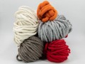 15mm Multi Color Soft Wool Chunky Knitting Yarn - Felt & Yarn