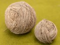 Handspun Organic Nettle Yarn Ball - Felt and Yarn