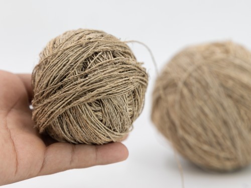 Handspun Organic Nettle Yarn Ball