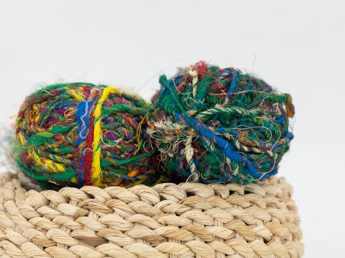 Super Bulky Recycled Silk Yarn Grade B