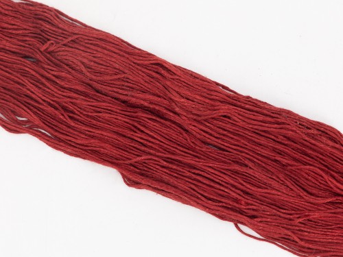 Solid maroon color Recycled Silk Yarn grade B