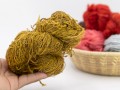 Yellow Colored Upcycled Pure Soft Yarn