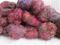 Recycled Silk Yarn grade A Red mix color Recycled Silk Yarn grade A Red mix color