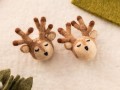 3cm & 4cm Brown Felt Deer Head