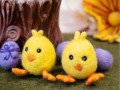 Needle Felted Chick with Egg