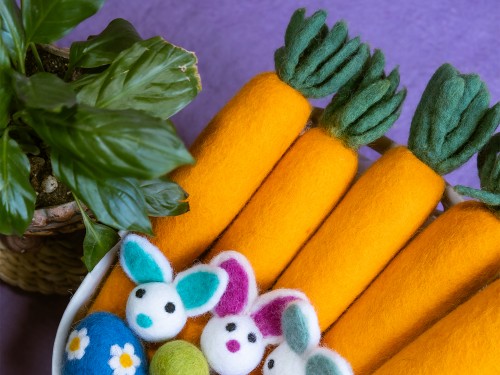 Easter Felt Carrots