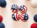 4cm Felt Baubles - 4th of July