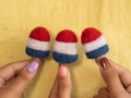 5cm Felt Popsicle - 4th of July