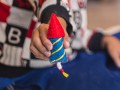 Handmade Felt Firecracker - 4th of July