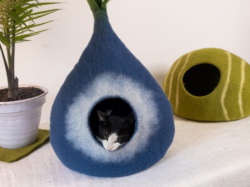 Veggie Felt Cat House