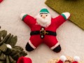 Wool Felt Mini Santa Claus Ornament - Felt and Yarn