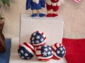 4cm Felt Baubles - 4th of July