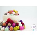 2cm Polka Dot Felt Balls | Wholesale Felt Balls