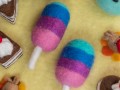 8cm Wool Felt Cotton Candy