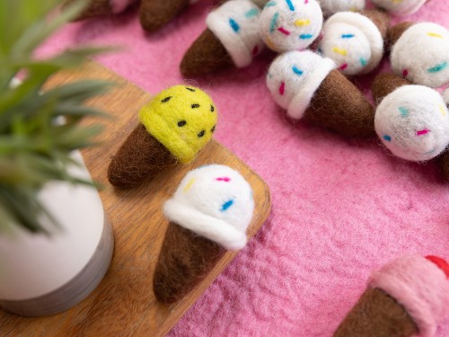 6cm Mini Felt Ice-cream