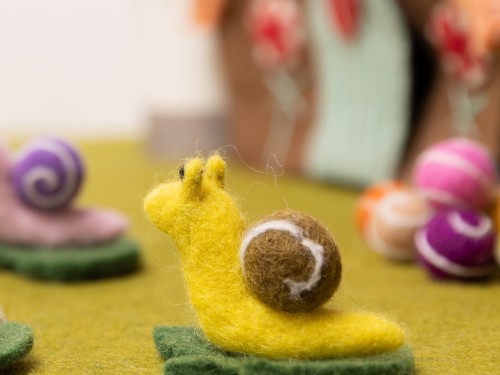 Buy Bulk Needle Felted Wool Snail